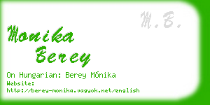 monika berey business card
